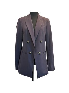 RW&CO women's purple blazer suiting stretch lining Sz 6 professional business